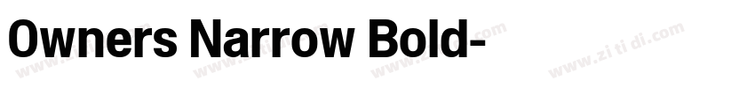 0wners Narrow Bold字体转换